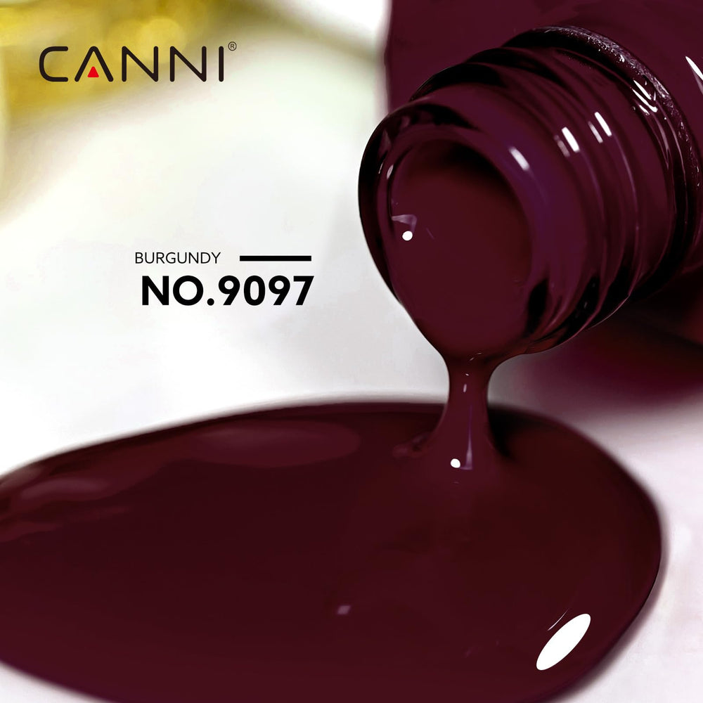 CANNI precision brush application demonstrates smooth gel nail application.