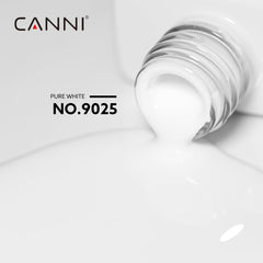 CANNI White Gel Nail Polish color bottle view shows true shade before use