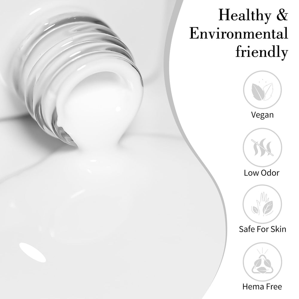 CANNI White Gel Polish bottle cap close-up highlighting easy handling.