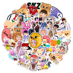 Cannity Stray Kids stickers on a laptop add playful, colorful flair.