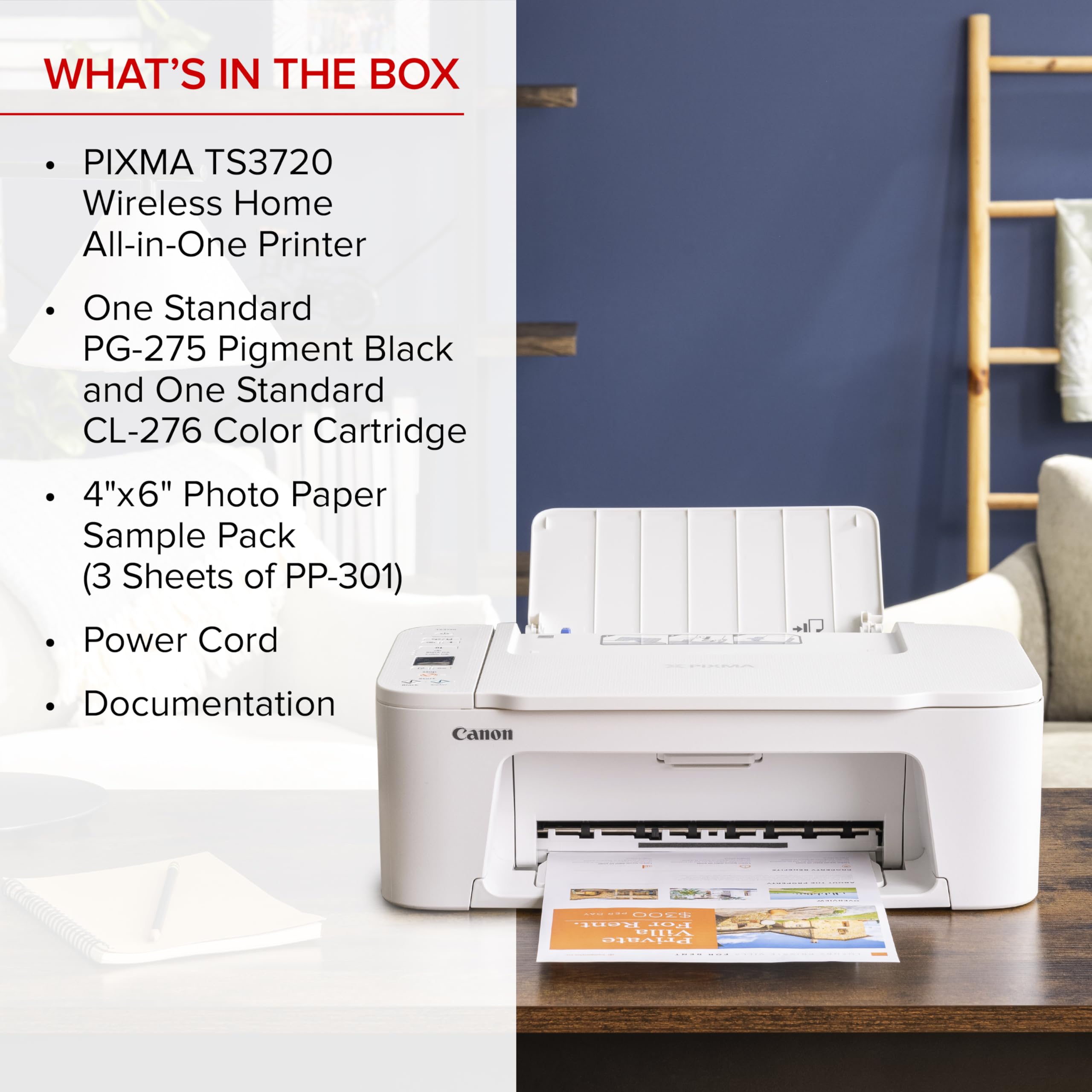 Canon PIXMA TS3720 printing from mobile devices via Canon PRINT app.