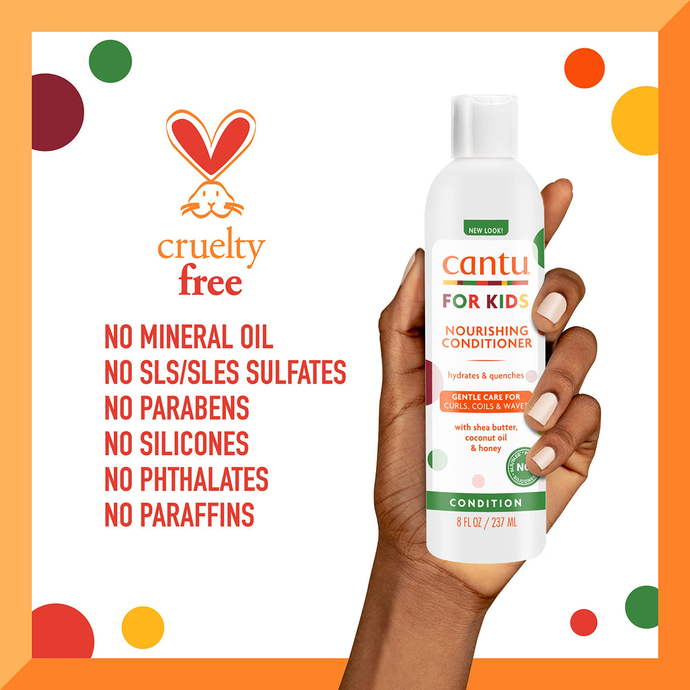 Cantu Care for Kids Conditioner lather that moisturizes curly textures