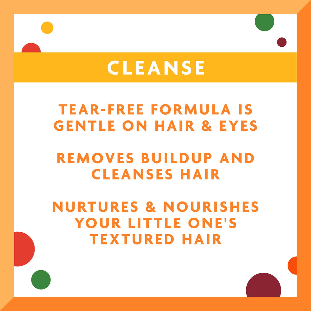 Cantu Care for Kids bottle shows shea butter and honey for nourishing care.