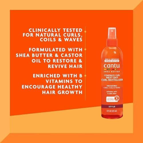 Cantu Comeback Curl Shea butter closeup highlights rich, moisturizing ingredients.