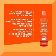 Cantu Comeback Curl Shea butter closeup highlights rich, moisturizing ingredients.