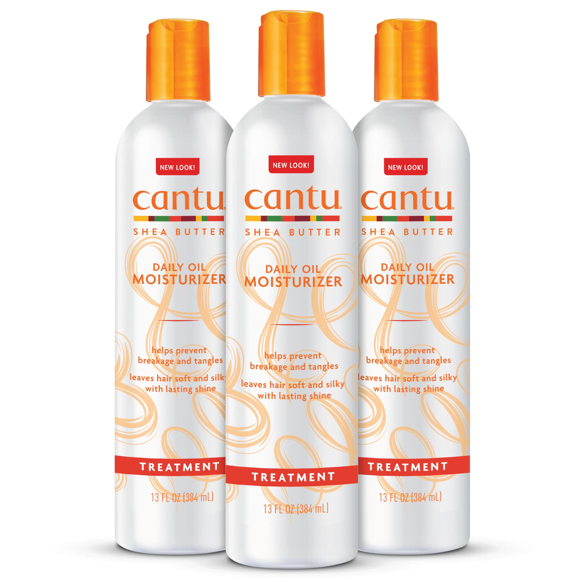 Cantu Daily Oil Moisturizer bottle highlighting shea butter for lasting moisture