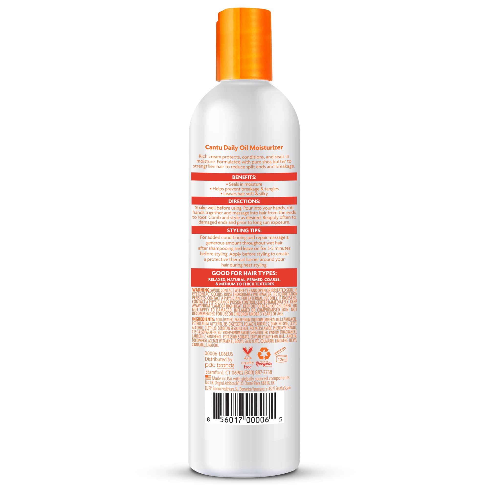Cantu bottle notes paraben-free formula for gentle daily care