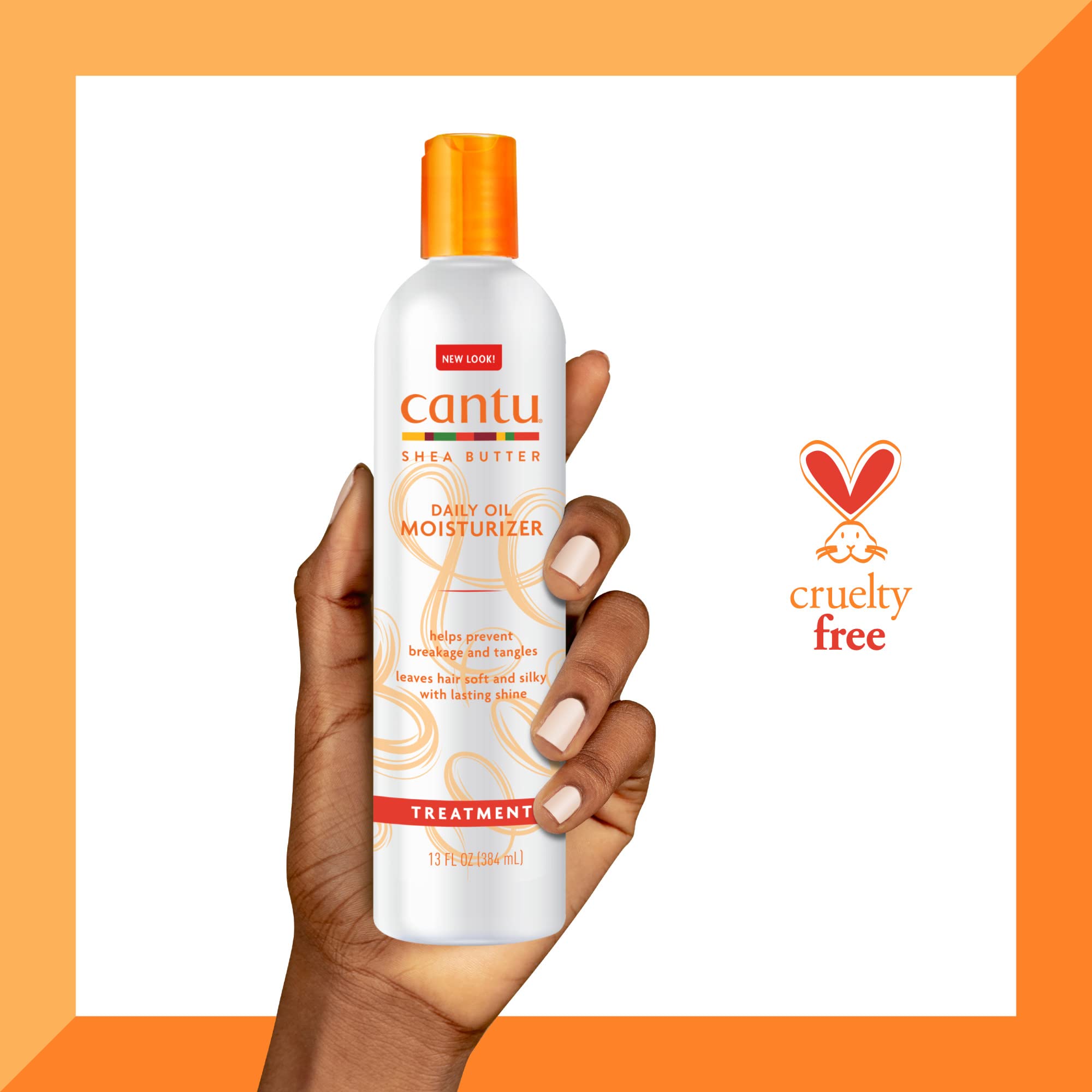 Cantu shine enhancement after moisturizer application