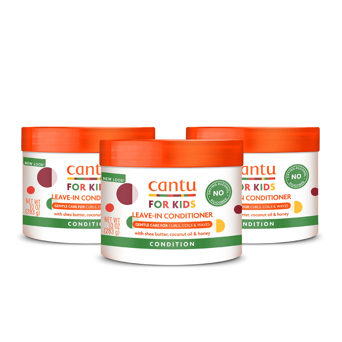 Cantu Kids Leave-In Conditioner bottle for gentle curl hydration.