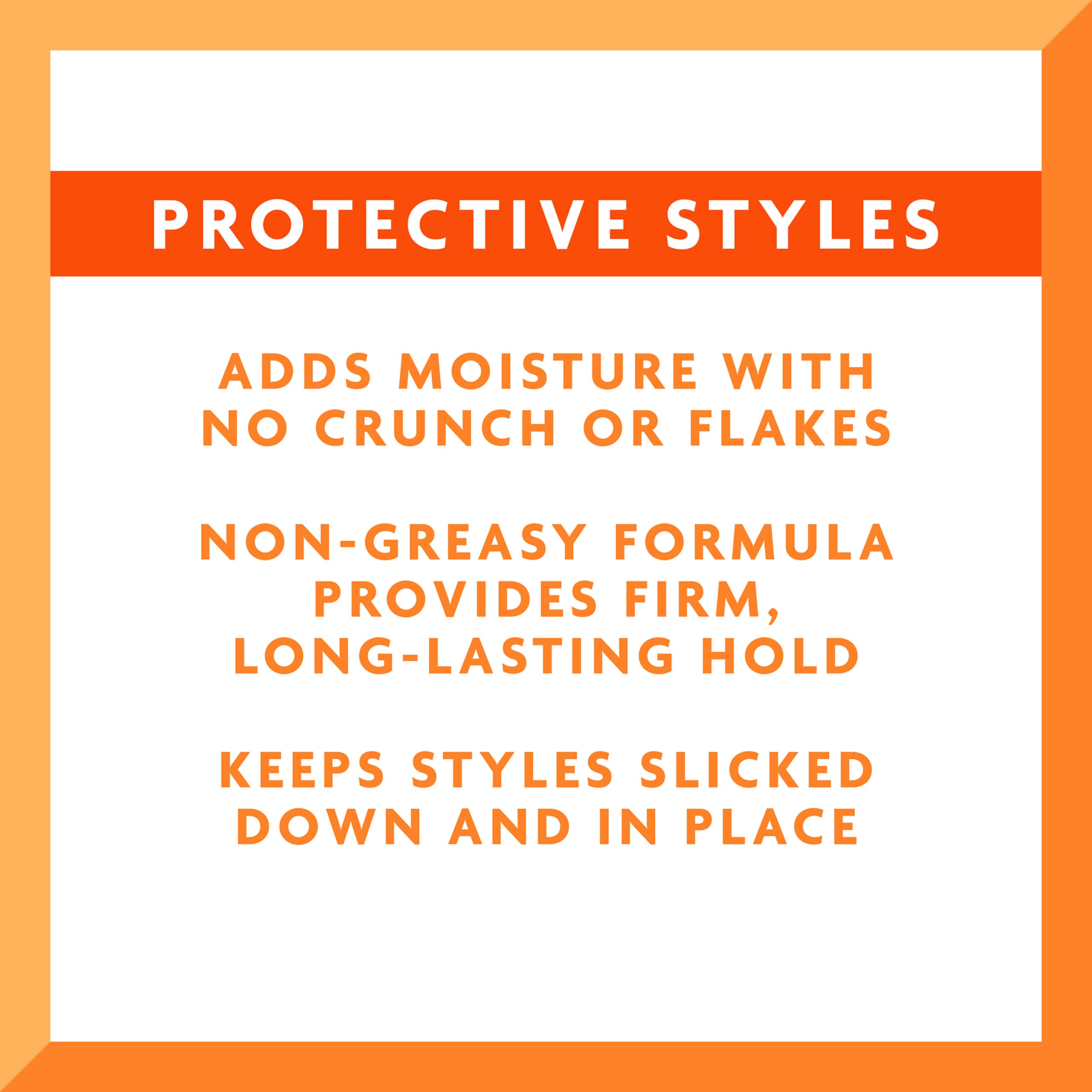 Cantu Protective Styles gel on wigs or braids shows secure, long-lasting hold.