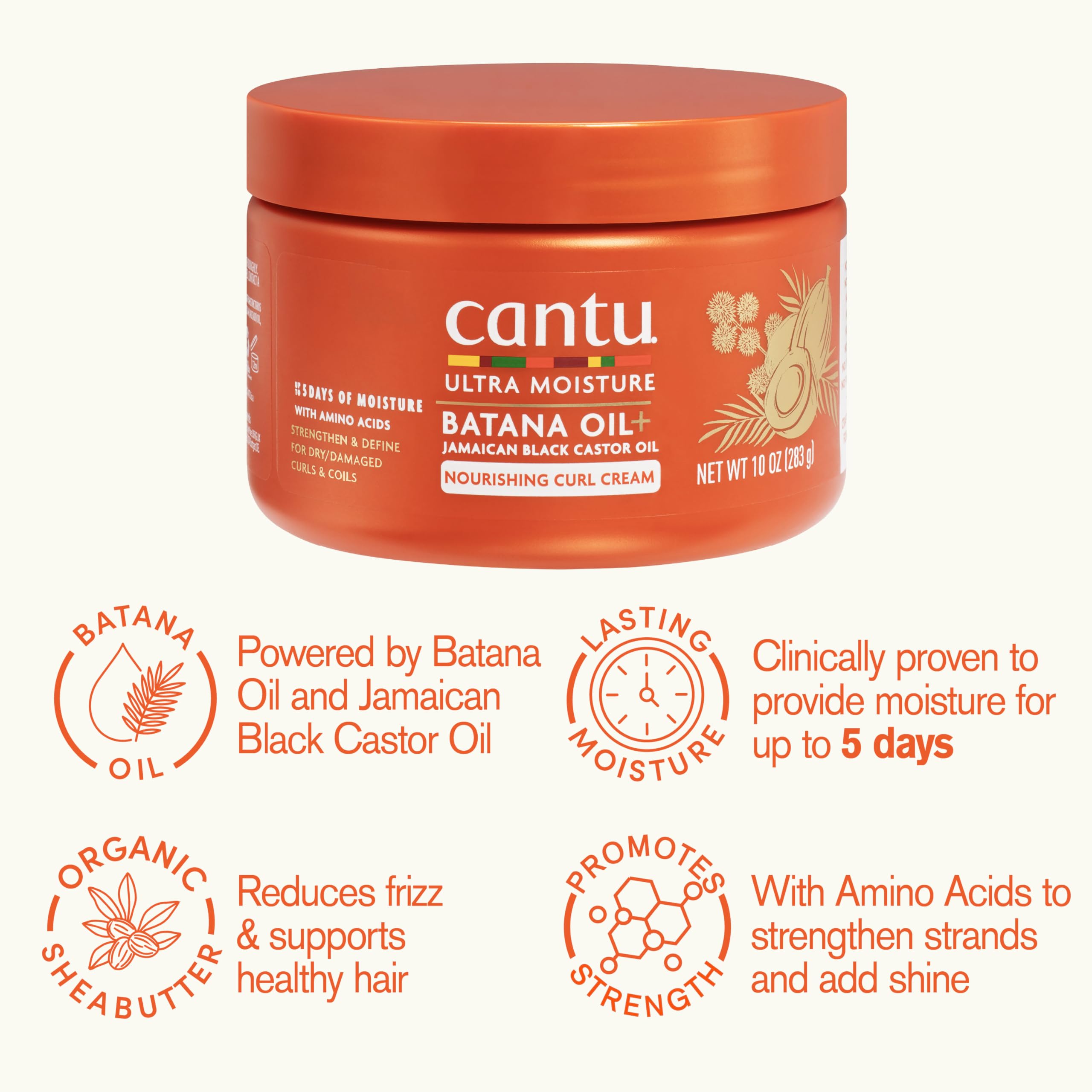 Cantu Ultra Moisture Curling Cream application close-up for easy styling