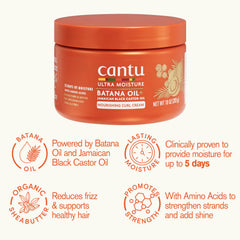 Cantu Ultra Moisture Curling Cream application close-up for easy styling