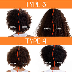 Smooth, frizz-free hair after using Cantu Ultra Moisture Mask.