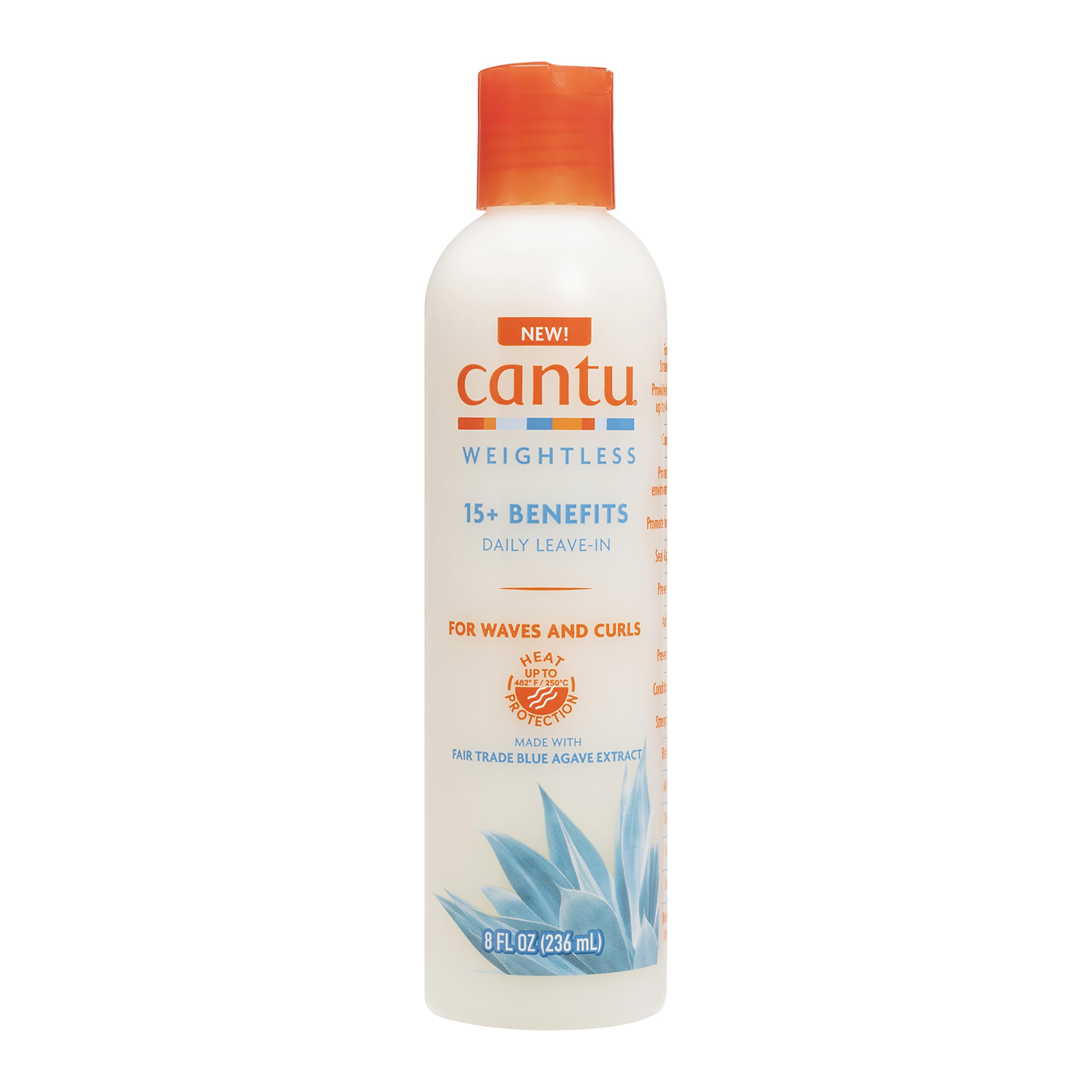Cantu Weightless Daily Leave-In Cream bottle showing lightweight conditioning for all hair types
