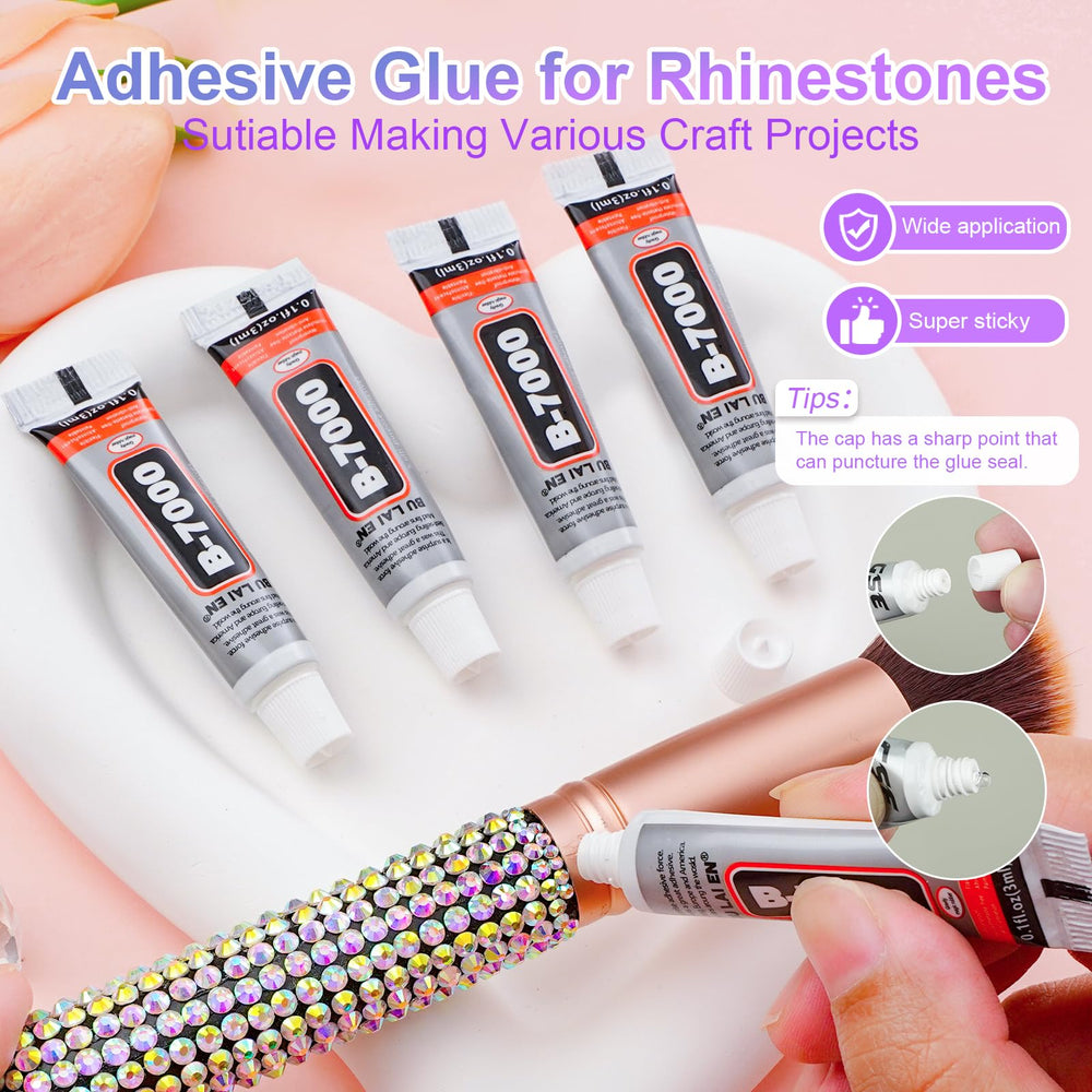 CANVALITE two-point-five-gram glue tubes provide reliable adhesion.