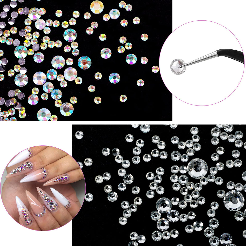 CANVALITE 12-compartment storage box keeps rhinestones organized and protected.