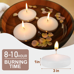 Capaniel floating candles fit any decor adding refined ambience.