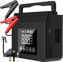 Capapro Jump Starter air compressor unit ready for quick roadside inflation