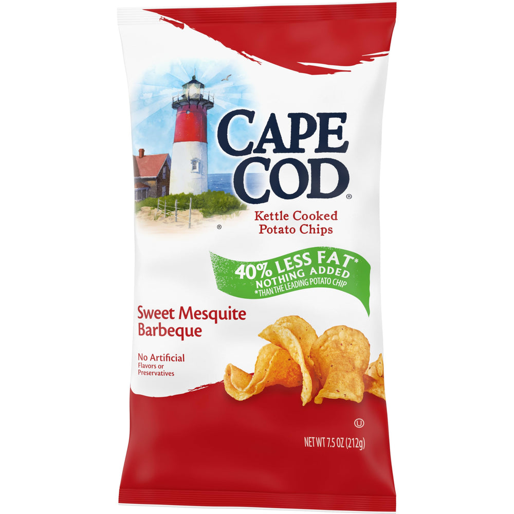 Cape Cod Less Fat Sweet Mesquite Barbeque chips ready-to-share snack option