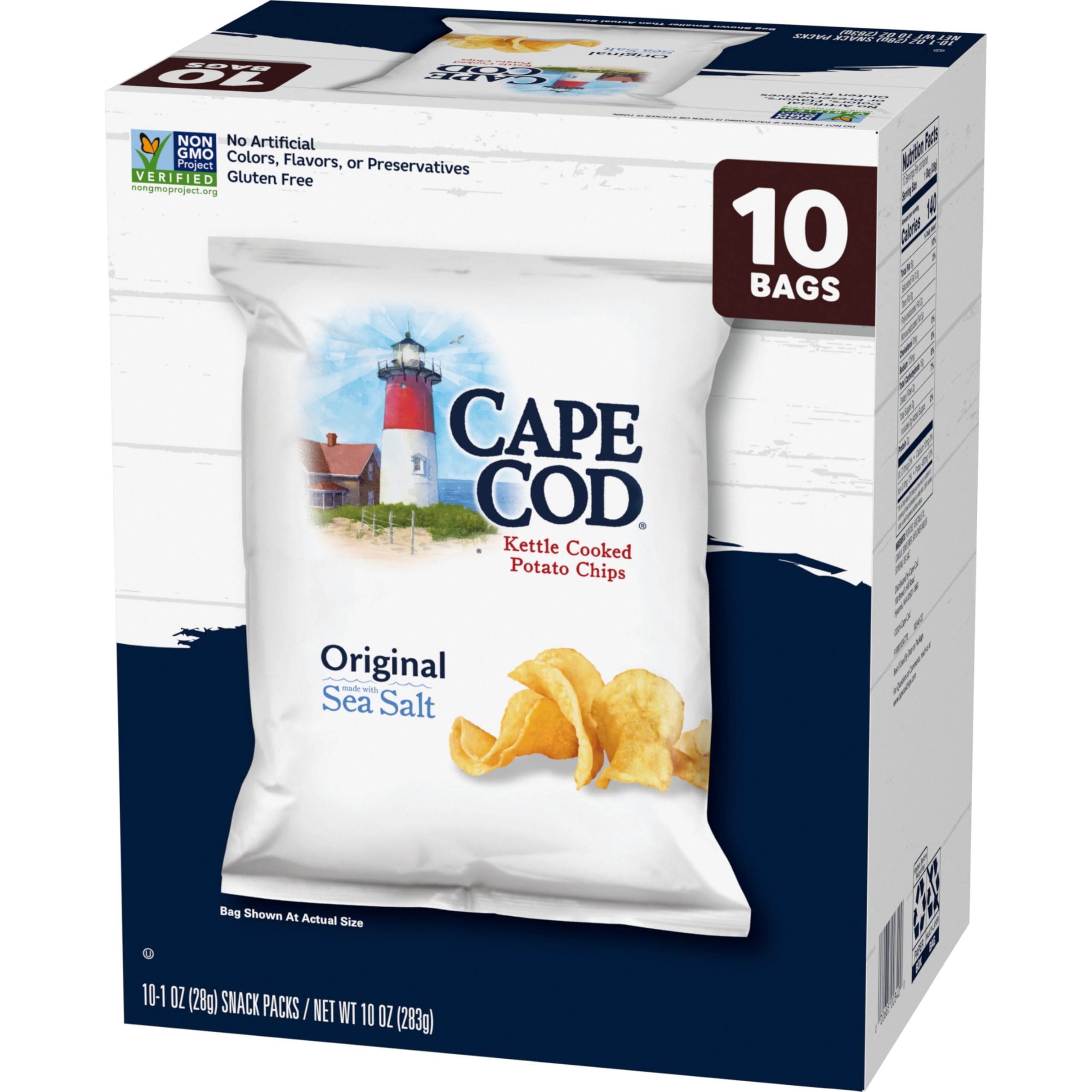 Cape Cod Original chips close-up reveals their golden amber color and ridged texture.