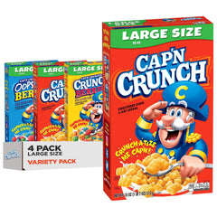 Cap'n Crunch four-pack original bowls offering classic sweet crunch