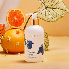 Capri Blue Flora Edit label detail highlights tropical scent inspiration
