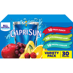 Capri Sun Fruit Punch pouch for lunchboxes and quick on-the-go refreshment.