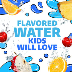 Capri Sun Roarin' Waters Fruit Punch pouch in a kid's backpack.