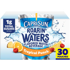 Capri Sun Roarin’ Waters Tropical Punch box for school-day hydration.