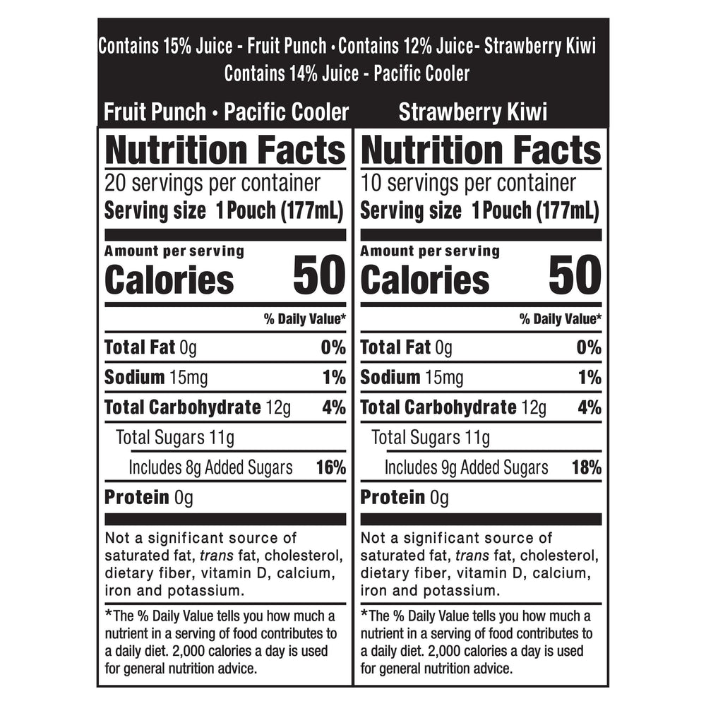 Capri Sun Strawberry Kiwi pouch highlights a kid-favorite fruity flavor for after-school snacks.