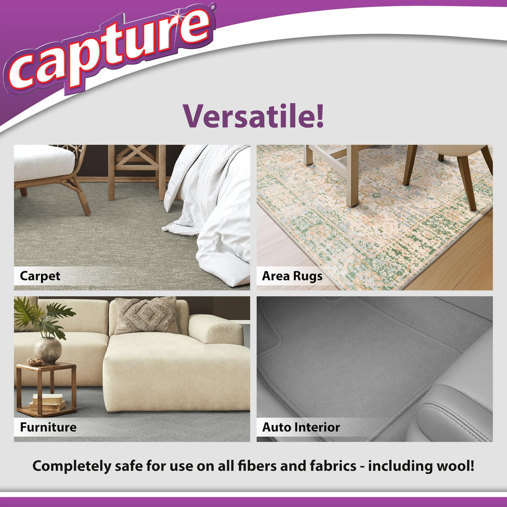 Capture USA-made formula free from harsh chemicals for household use.