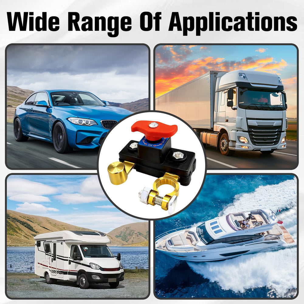 Car Battery Cut Off Switch corrosion-resistant body withstands outdoor storage.