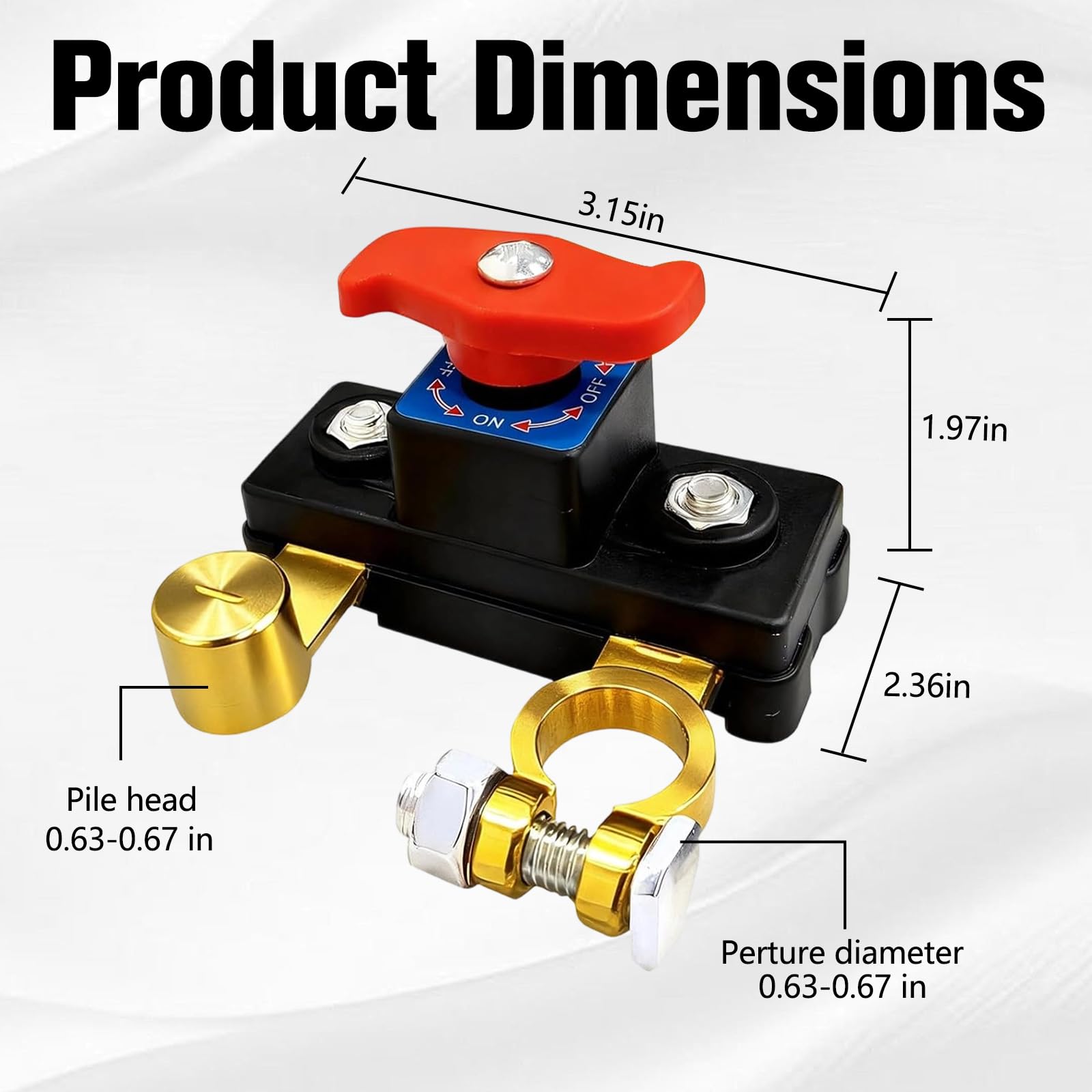 Car Battery Cut Off Switch installed in vehicle demonstrates quick battery isolation.
