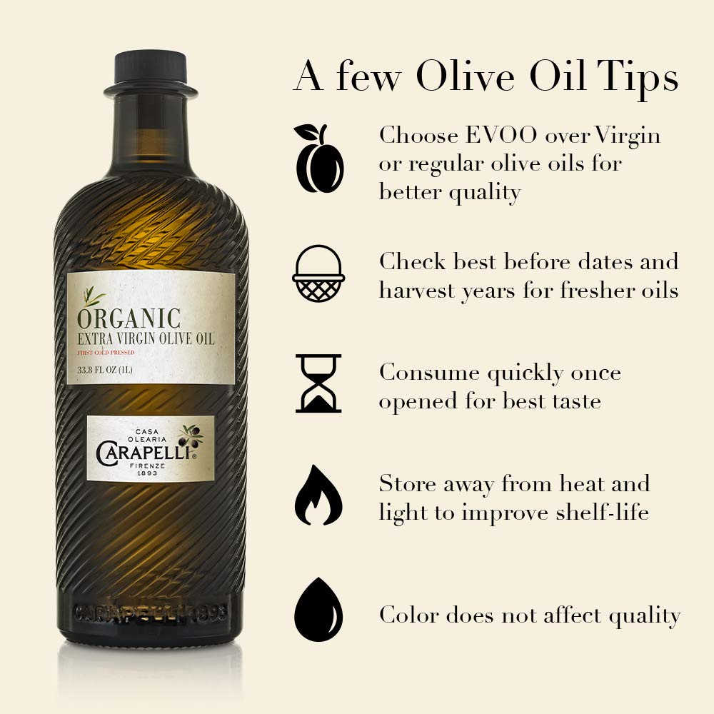 Carapelli olive oil label emphasizes organic origin for informed choices.