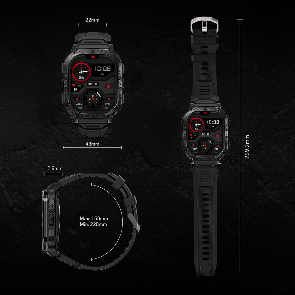 CARBINOX Blaze altimeter barometer compass aid elevation and direction.