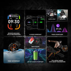 CARBINOX Blaze seven GPS modes support versatile outdoor training.