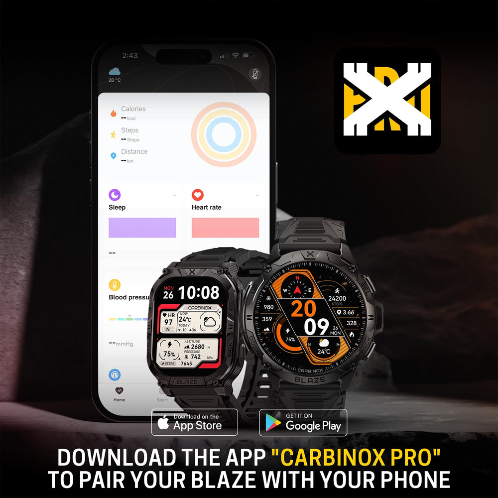CARBINOX Blaze sleep and breathing insights support balanced daily routines.