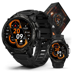 CARBINOX Blaze smart watch front display showcases rugged readiness for outdoor sessions.