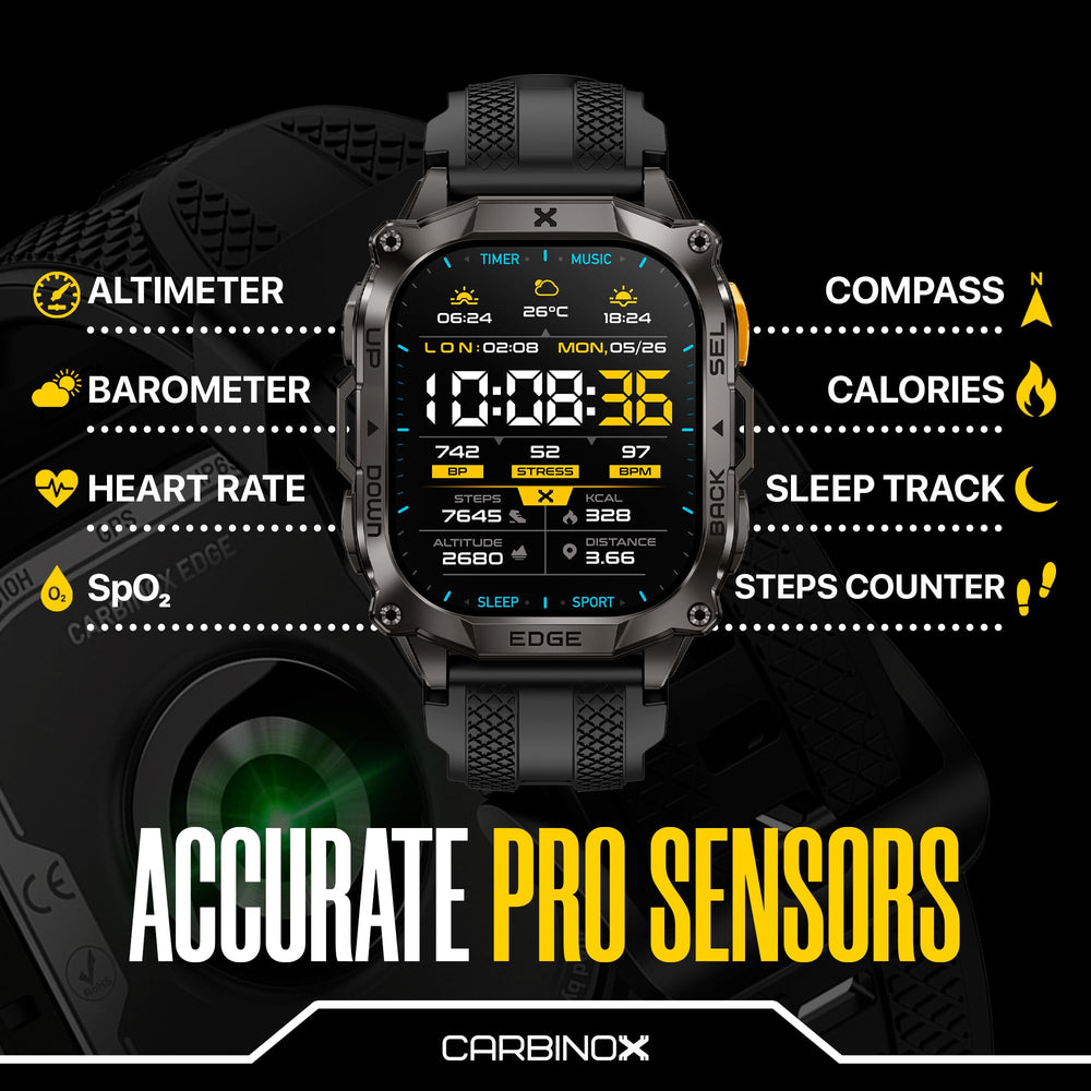 CARBINOX Edge sport modes cover 23 activities for diverse training.
