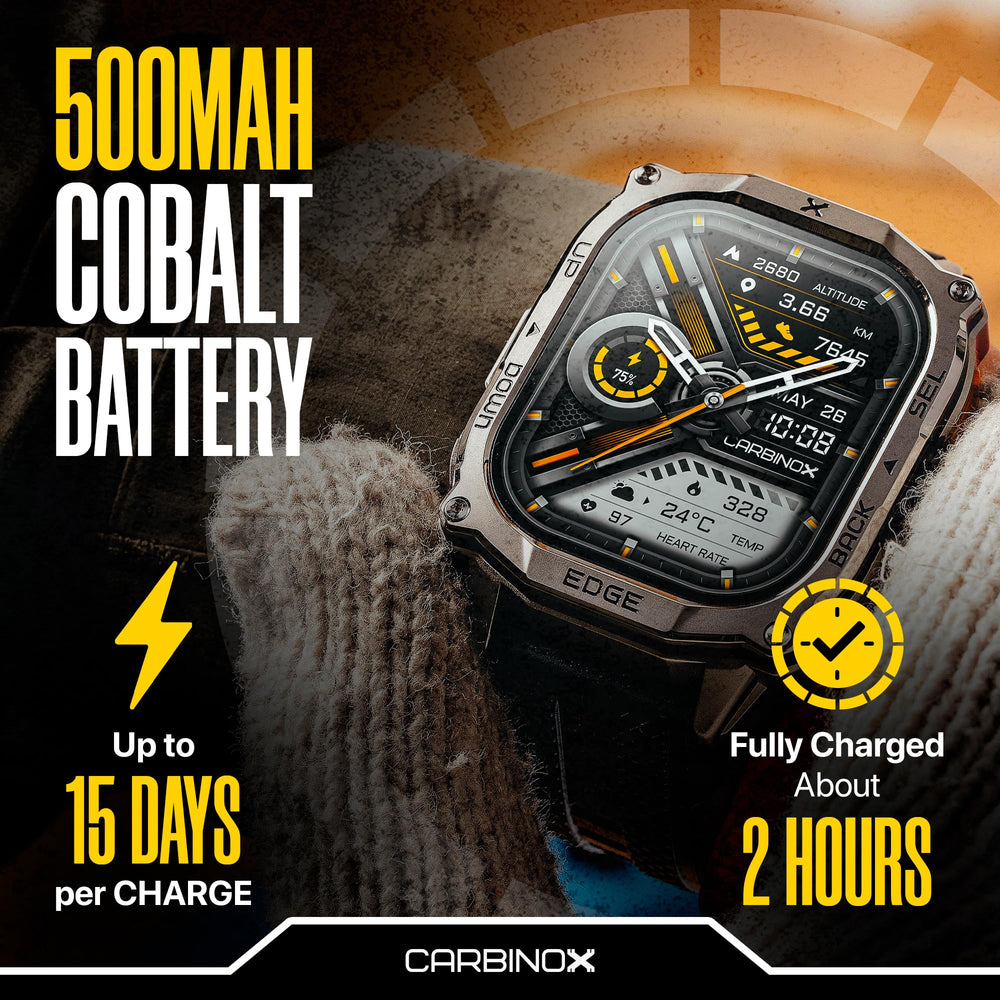 CARBINOX Edge worn on the wrist for secure all-day comfort during activity.