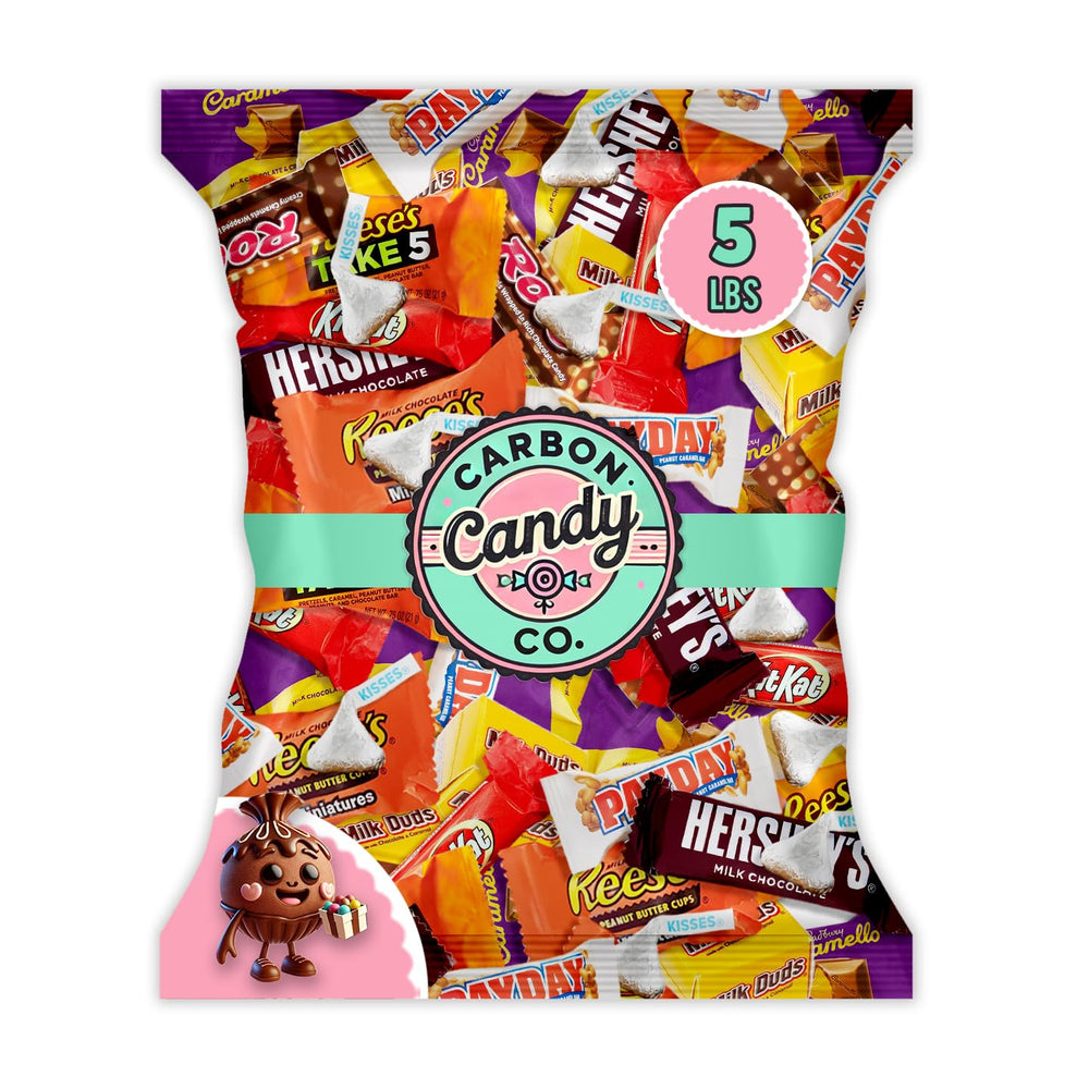CARBON CANDY CO. pack shot of the variety pack for bulk party snacking.