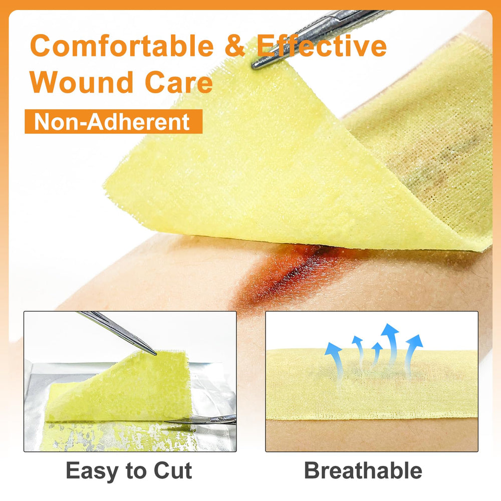 CARBOU dressing individually packaged box shown for sterile wound care