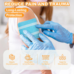 CARBOU soft, comfortable dressing stays gentle on the wound area.