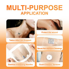 CARBOU Transparent Film Dressing on skin offers a soft, second-skin fit.