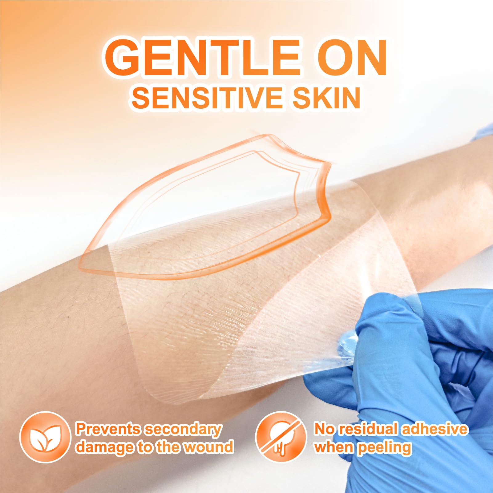 CARBOU Transparent Film Dressing serves as post-surgical shower shield during daily hygiene.