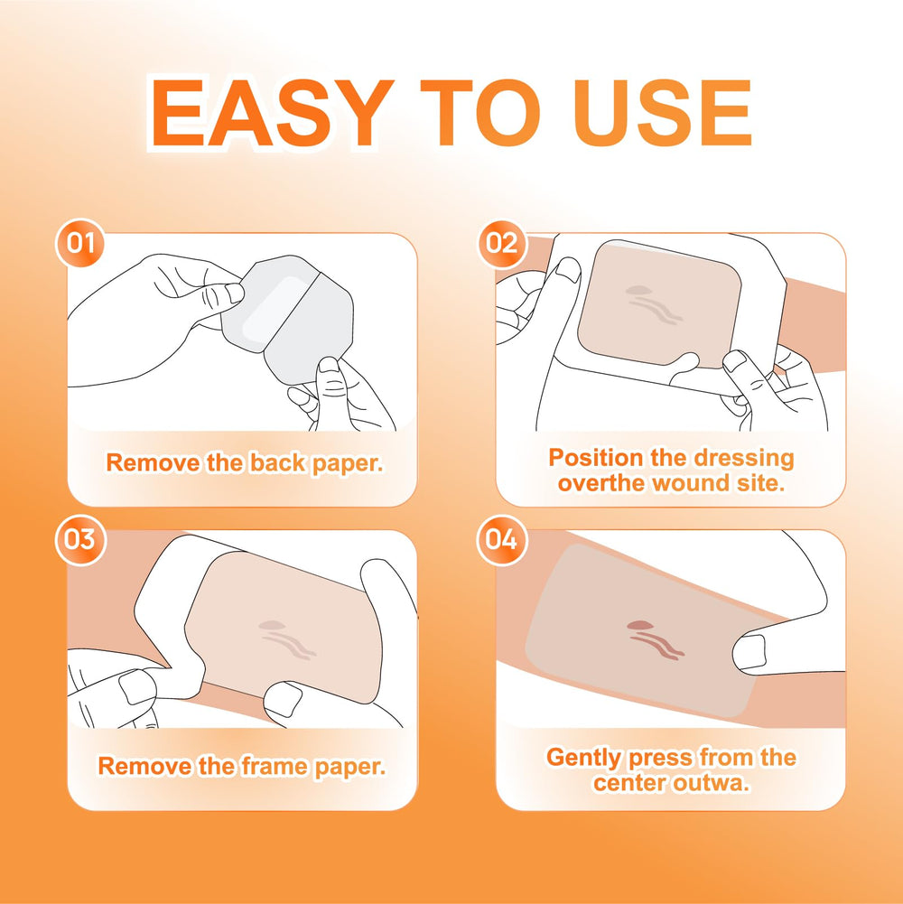 CARBOU Transparent Film Dressing soft, conformable fit on body contours.