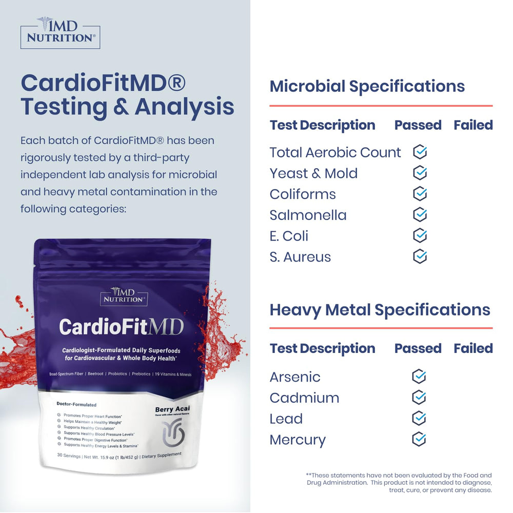 CardioFitMD broad-spectrum fiber blend powder for digestive wellness
