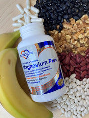 Ingredients label on CardioTabs Magnesium Plus showing highly absorbed magnesium forms.