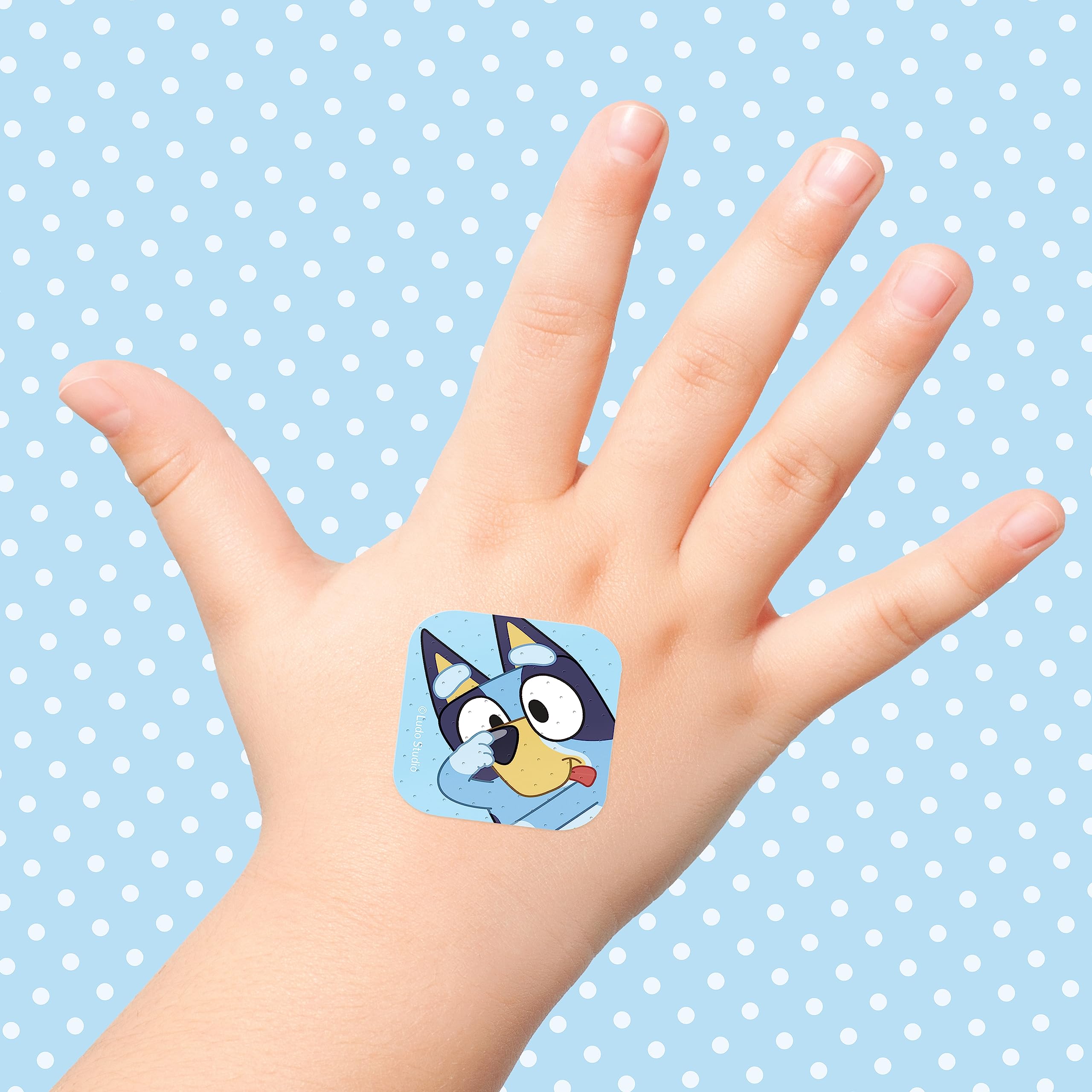CARE BAND Bluey Kids Bandages gift-ready packaging appeals as a thoughtful stocking stuffer.