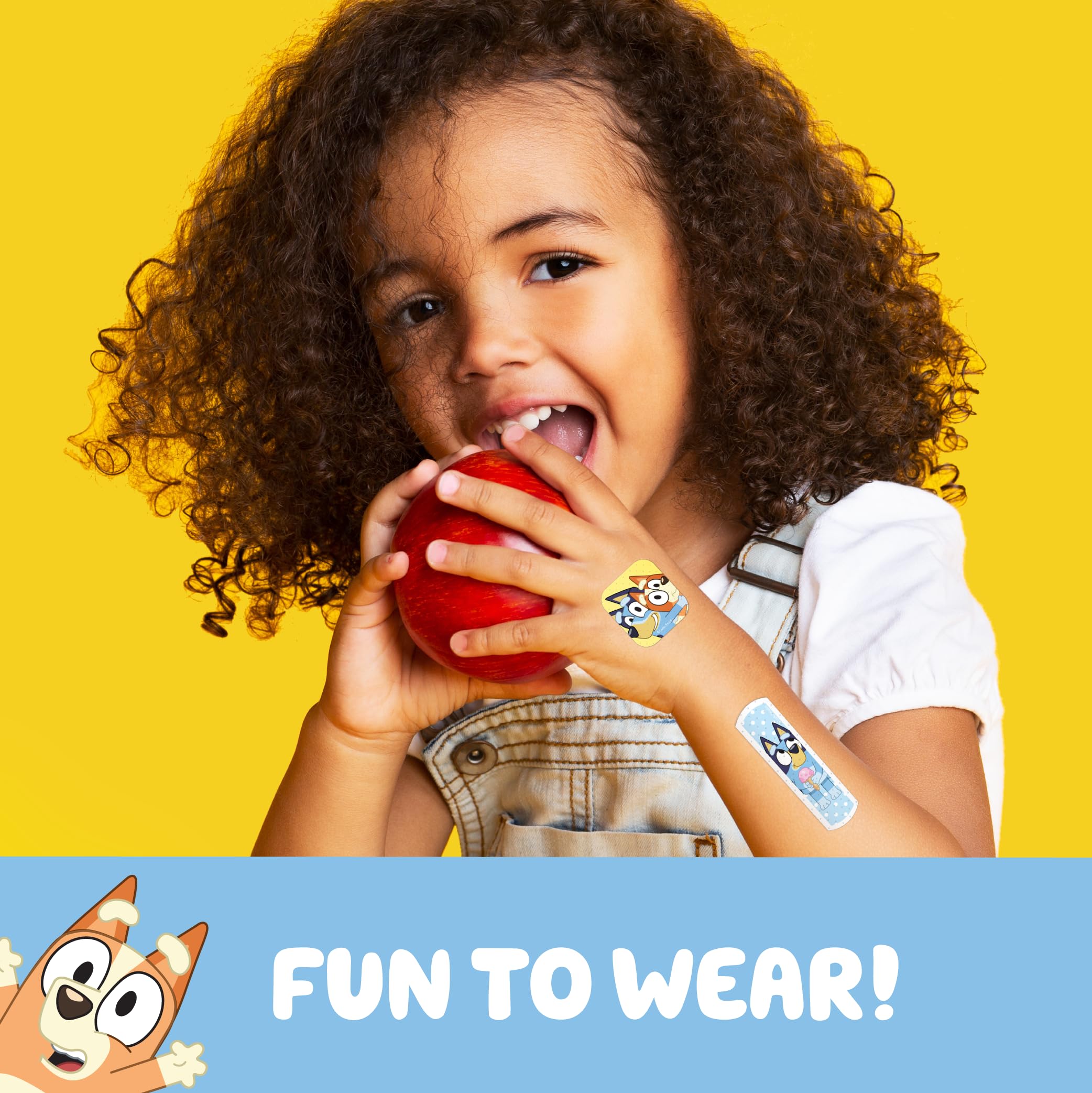 CARE BAND Bluey Kids Bandages cushions and secure adhesion for minor injuries.